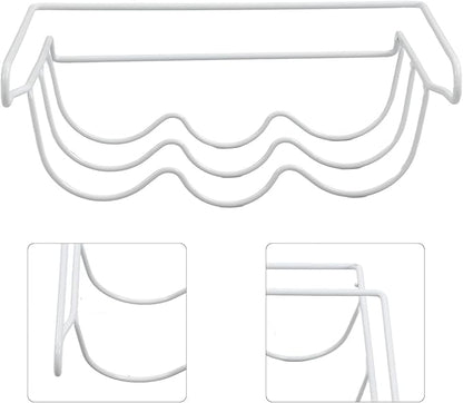 Fridge Wine Rack - Universal Refrigerator Bottle Holder Holds 3 Bottles, White, Inside Appliance