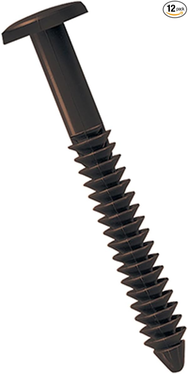 3" Lifetime Vinyl Shutter-Lok's, Musket Brown (12/Bag)