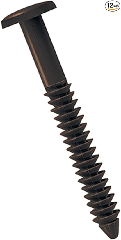 3" Lifetime Vinyl Shutter-Lok's, Musket Brown (12/Bag)