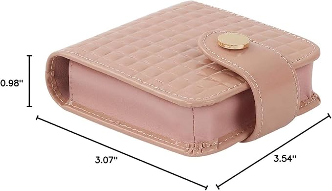 kilofly Genuine Leather Double Lipstick Case Cosmetic Makeup Holder + Gift Box