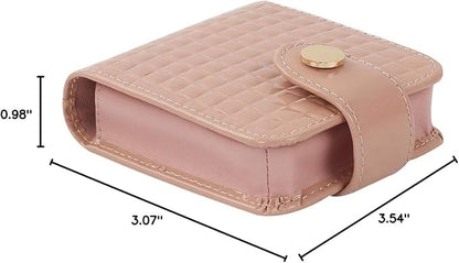 kilofly Genuine Leather Double Lipstick Case Cosmetic Makeup Holder + Gift Box