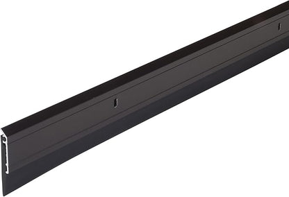 M-D Building Products 69609 All Season Aluminum Door Sweep for Bottom of Door, Heavy Duty Rubber Seal, Exterior & Interior Weather Stripping Bottom Door Seal, Commercial & Residential, (Bronze, 48in)