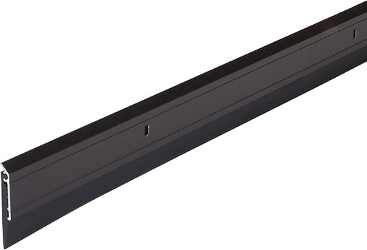 M-D Building Products 68254 All Season Aluminum Door Sweep for Bottom of Door, Heavy Duty Rubber Seal, Exterior & Interior Weather Stripping Bottom Door Seal, Commercial & Residential, (Bronze, 36in)