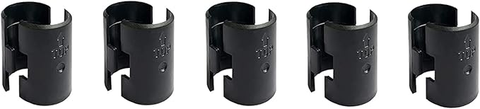WAFJAMF 10 Pack Wire Shelving Shelf Lock Clips for 1" Post- 5 Pairs Shelving Sleeves Replacements for Wire Shelving System