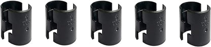 WAFJAMF 10 Pack Wire Shelving Shelf Lock Clips for 1" Post- 5 Pairs Shelving Sleeves Replacements for Wire Shelving System