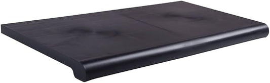 13"x 48" Injection Molded Bullnose Shelves - Black, Injection Molded Plastic, 13"w X 48"l, Front Lip Covers, Fits 12" Brackets, Sleek Black Color