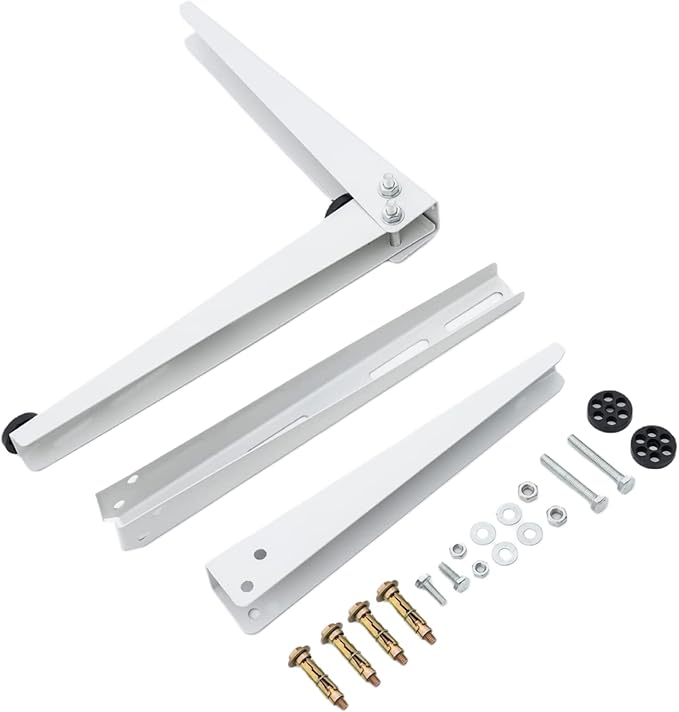 Mini Split Wall Mounting Bracket for Air Conditioner Heat Pump System Unit 7000-15000 BTU, Heavy Duty Foldable Support Bracket for for Ductless Mini Split, HVAC, Compressor