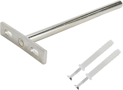 Antrader 4 Piece Floating Shelf Brackets, 6" Concealed Hidden Shelf Supports Decorative Shelf, Package Includes Screws and Wall Plugs（Silver）