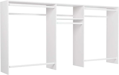 Easy Track OK1448-WH 4'-8' W Basic Hanging Easy-to-Assemble Kit Closet Organizer, White