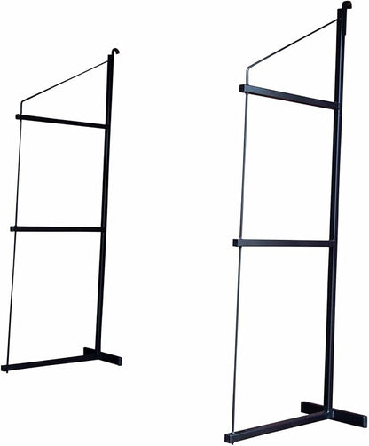 Mytee Products 3 Pack of 3 Tier Shipping Container Shelving Bracket with 18"(D) x 60"(H) - Black Powder Coated Steel Shelf Brackets for Heavy Duty Trailer Containers - Easy to Assemble & Remove