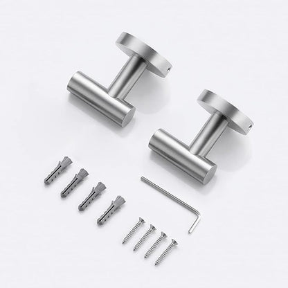 KES Towel Hook Bathroom Wall Heavy Duty Robe Hook Holder SUS304 Stainless Steel Brushed 2 Pack, A2164-2-P2
