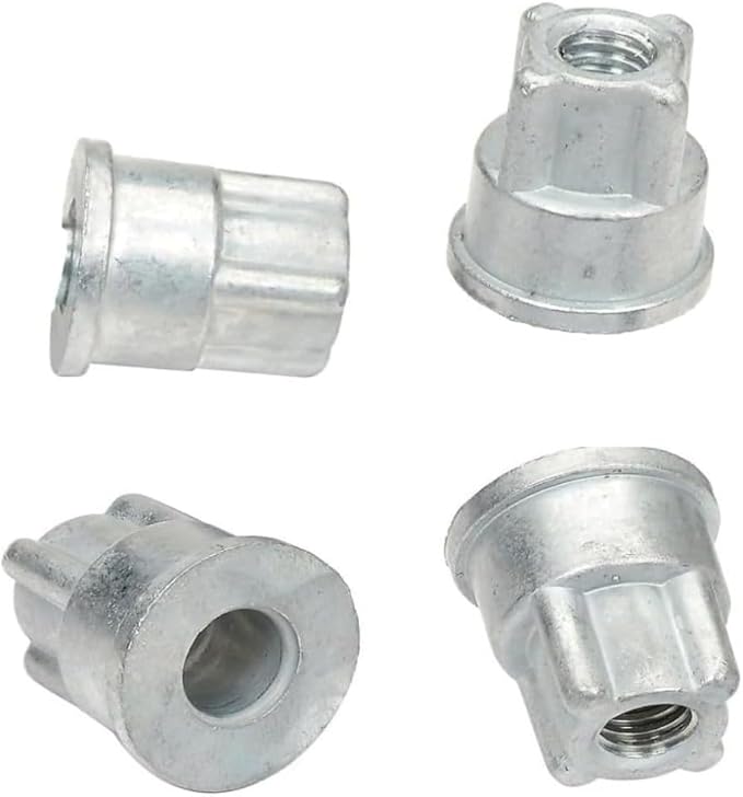 Soro Essentials- Set of 4 Stainless Steel Foot and 3/8"-16 Threaded Insert Wire Shelving Unit Post Leveler - Leveler for Wire Shelving Rack for Kitchen Storage for Precise Height Adjustments