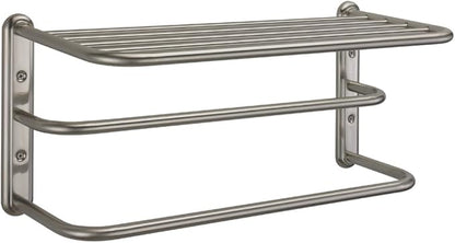 Gatco 1541SN 10-Inch by 20-Inch Towel Rack, Satin Nickel