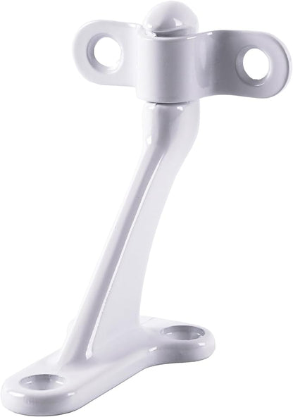 Triumph Hardware,3 Pack,White Glossy handrail Bracket,Handrail Stair Brackets 3"" Heavy Duty Support Hardware Stairways, handrail Brackets for Indoor Stairs with Screws,Stair Railing Bracket