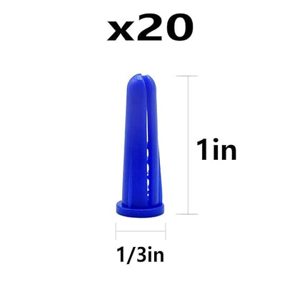 (274 pcs) Plastic Drywall Wall Anchors Kit with Screws， Concrete Screw kit Wall Anchor Set Suitable for Brick and Cement Walls