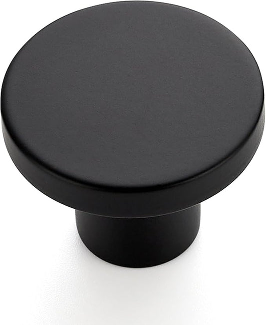 Ravinte 55 Pack Cabinet Knobs Black Kitchen Cabinet Knobs Round Dresser Drawer Pulls Closet Door Pulls 1-1/5 Inch