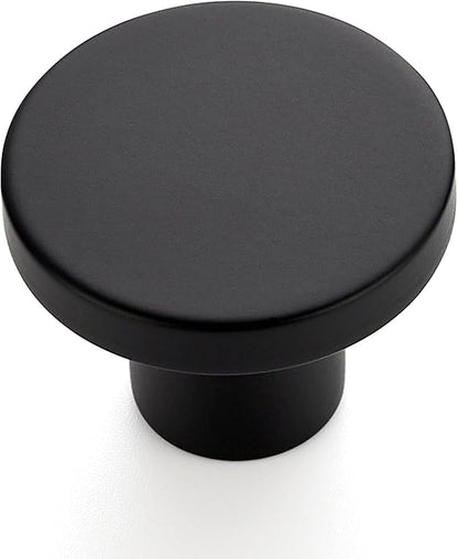 Ravinte 1 Pack Cabinet Knobs Black Kitchen Cabinet Knobs Round Dresser Drawer Pulls Closet Door Pulls 1-1/5 Inch