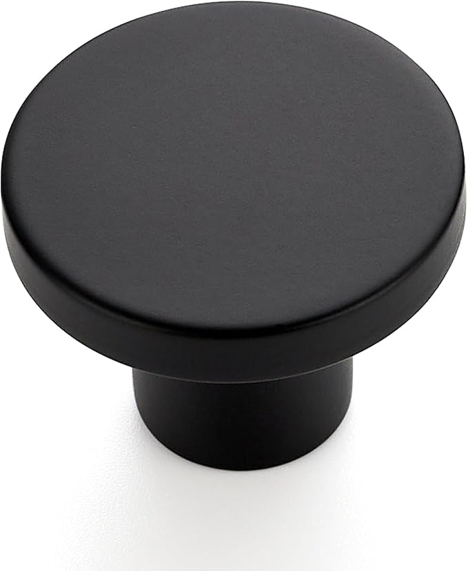 Ravinte 45 Pack Cabinet Knobs Black Kitchen Cabinet Knobs Round Dresser Drawer Pulls Closet Door Pulls 1-1/5 Inch
