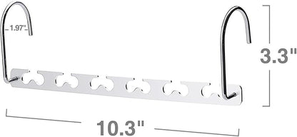 HOUSE DAY Space Saving Hangers for Clothes 12 Pack, Heavy Duty Hanger Organizer 30 Lbs Capacity, Metal Magic Hanger, Sturdy Multi Hangers, Closet Space Saver Closet Organizers and Storage