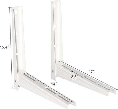 Mini Split Wall Mounting Bracket, Heavy-Duty Outdoor Wall Bracket for 7000-15000 BTU Ductless Air Conditioner Universal Heat Pump System Support up to 330 lbs