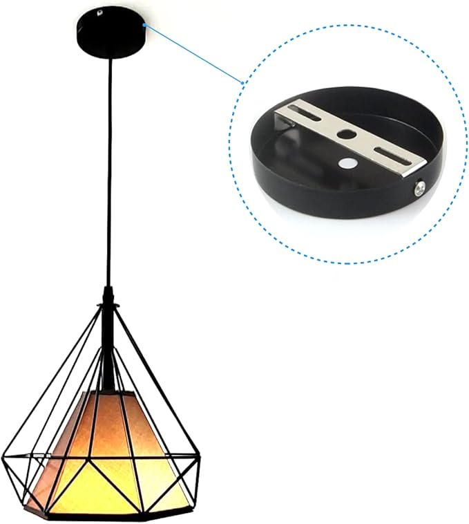 4.1-4.7 Inch Light Fixture Mounting Bracket Square Kit Ceiling Light Plate Wall Mounting Bracket Crossbar for Chandelier Outdoor Lighting Pack of 6