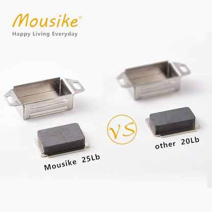 Mousike Cabinet Magnets 30lb Stainless Steel Magnetic Door Catch with Strong Magnetic for Kitchen Cupboard Wardrobe Closet Cabinet Door Drawer Latch