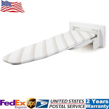 180°Rotation Wall-Mounted Ironing Board Foldable Clothes Ironing Table Pull-Out Stow Away Ironing Board Retractable Small Ironing Board Ironing Storage Station Door Hanging Laundry for Home Apartment