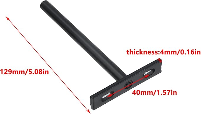 Antrader 5 Inch Solid Steel Floating Shelf Brackets, 6Pcs Blind Shelf Supports (Large) Hidden Floating Wall Shelf Support Bracket for Floating Wood Shelves, Matte Black