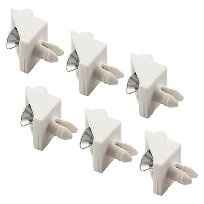 6Pcs Shelf Pins White Compatible with IKEA Shelf Part Number 101558 Screws Replacement for KOMPLEMENT and Pax Shelves