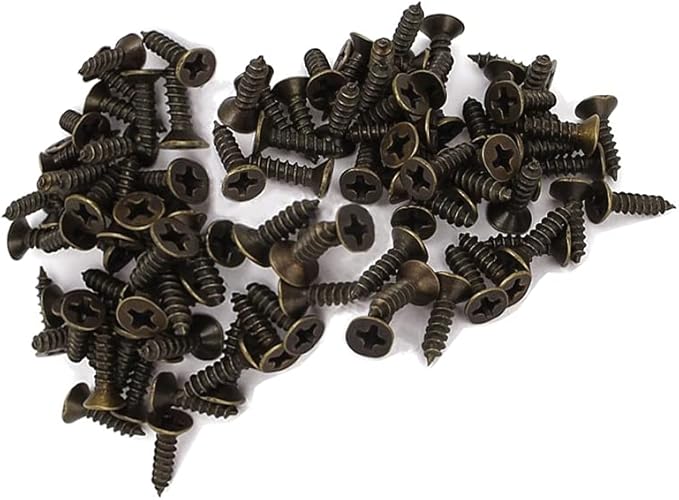 50pcs Round 25mm / 1-inch Mortise Type Metal Keyhole Hangers Shelf Brackets Picture Frame Hanging Plate (Antique Bronze)
