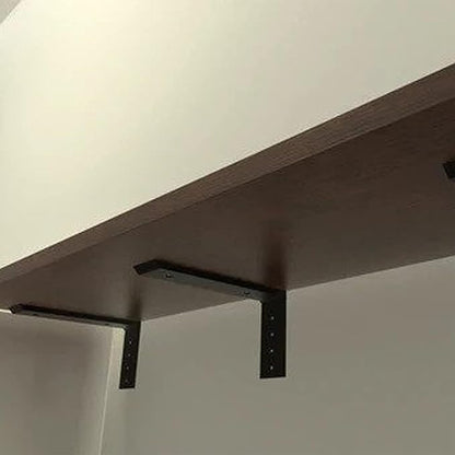 WINKER Countertop Support Bracket 3 Pack Heavy Duty 3/8" Thick Hidden L Shelf Bracket 8" x 6" x 2.5" Metal Corbels for Quartz/Granite/Wood/Concrete/Laminate Countertops, White