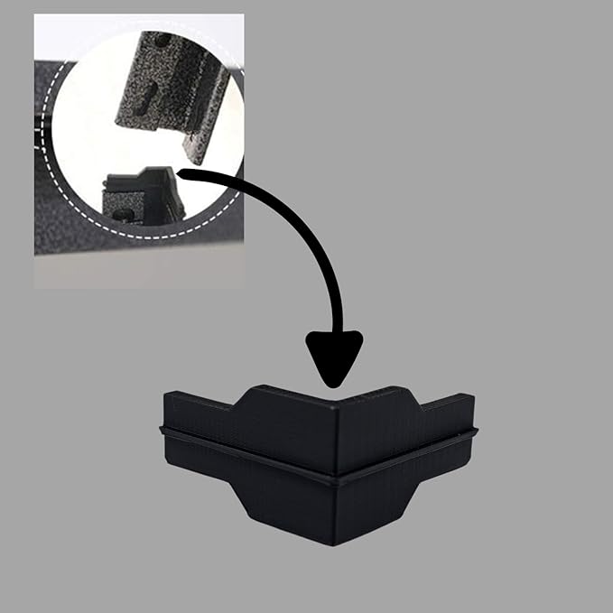 Whalen Post Insert Corner Connector for Shelving Costco (4 PCS), Black