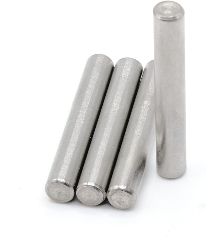 ReplacementScrews Shelf Support Dowel Pins/Pegs Compatible with IKEA Part 101324 (Ivar Bookshelf) - 6x40mm - Plated Steel Pins (Pack of 4)