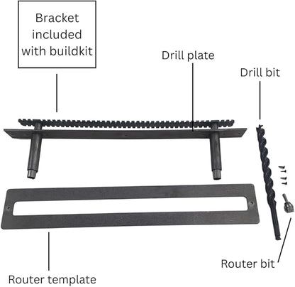 Floating Shelf Brackets - Sheppard Brackets - Easy Install - Heavy Duty (22 inch with Build Kit)