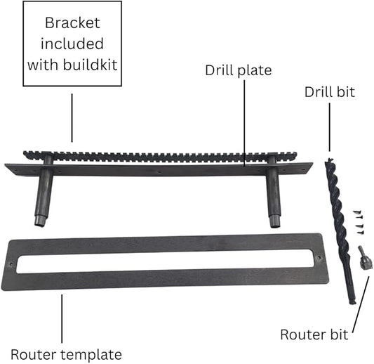 Floating Shelf Brackets - Sheppard Brackets - Easy Install - Heavy Duty (22 inch with Build Kit)