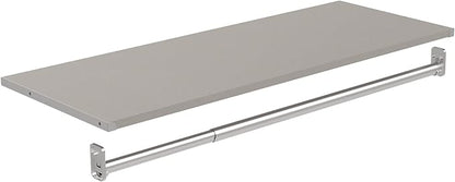 ClosetMaid Modular Storage Shelf and Hang Rod Kit, Taupe