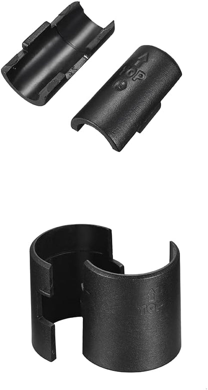 Shelf Lock Clip, 25 Pairs (50 Pcs) 1 inches Wire Shelving Lock Clips Post Shelvings Sleeves Replacements for Wire Shelving