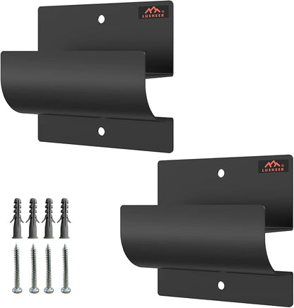 Ladder Hooks for Garage Wall,Ladder Hanger for Garage Wall,Wall Mount Wheelbarrow Hanger, Patio Furniture, Chair & Ladder - Ladder Holder Wall Mount (2 Pack)