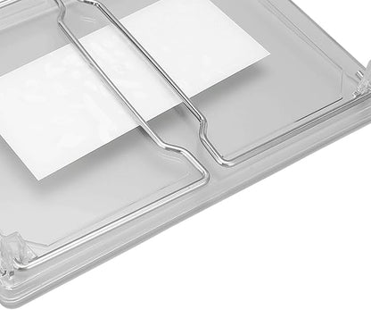 Laptop Stand, Portable Lap Desk Bed Table, Folding Table, Premium Stainless Steel Desk Organizer With PET Top, Elegant Rack for Office, Space-Saving Design