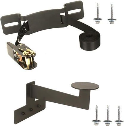 Propane Tank Holder, RV Propane Tank Storage,Exchange Propane Gas Cylinder Support for Campervans and Travel Trailers Suitable for Standard 20-30 Pound (Black) (XO1-1)