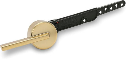 Korky StrongARM Metal Toilet Handle and Lever - Universal to Fit Front, Angled, Side, Left, and Right Mount Toilets - Contemporary Style in Brushed Gold