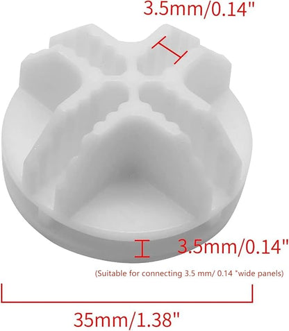 30Pcs Wire Cube Connectors Plastic Grid Cube Organizer Connector for Modular Closet Storage Organizer & Wire Shelving (White)