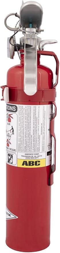 Amerex B417T 2.5 lbs ABC Dry Chemical Fire Extinguisher with Wall Bracket