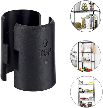 Shelf Lock Clip, 25 Pairs (50 Pcs) 1 inches Wire Shelving Lock Clips Post Shelvings Sleeves Replacements for Wire Shelving