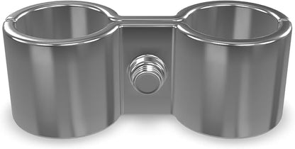 18 Pack! Chrome Post Clamp – Durable, Secure Connection for Wire Shelving Units, Easy to Install, Space-Saving Solution, Heavy-Duty Support Pack