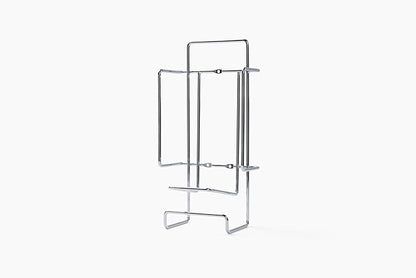 JERDON Ironing Board Holder and Iron Caddy - Stainless Steel Iron Holder with Hook - J525C