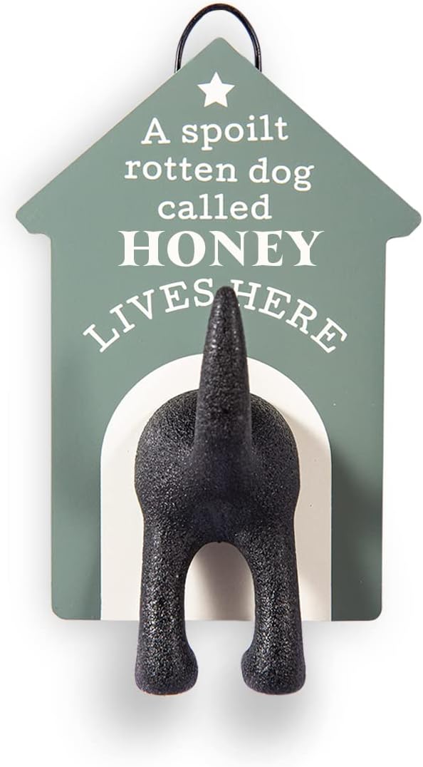 Personalised Dog Lead Hook (Honey)