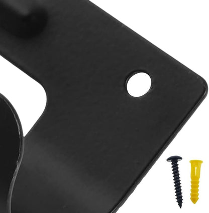 QAZXCDEW-Ironing Board Holder Wall Mount Ironing Board Holder, t Leg Iron Board Hook Wall Mount with Mounting Screws for Laundry Room（Black）-1pcs