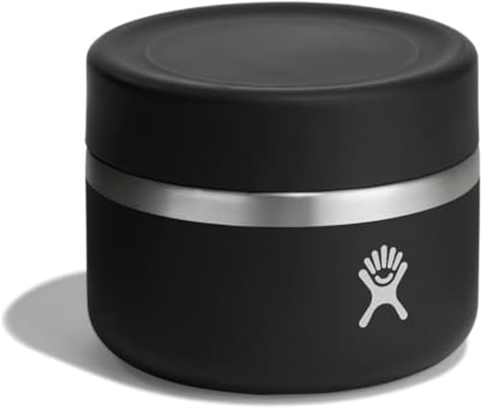 Hydro Flask Food Jar – Insulated Stainless Steel, Snack Travel Container for Hot Food, Lunch, & Soup 12 Oz Black