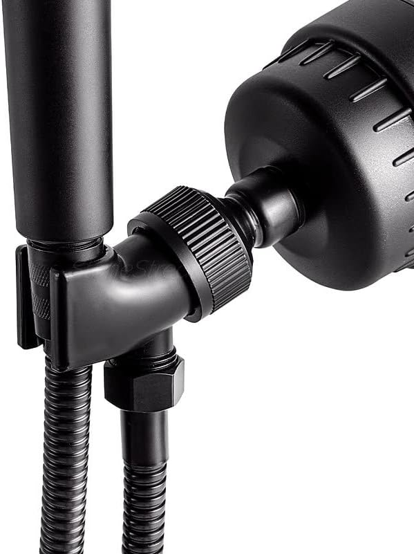 Original StoneStream Adjustable Wall Shower Adapter and Holder for Handheld Showerheads - Matte Black